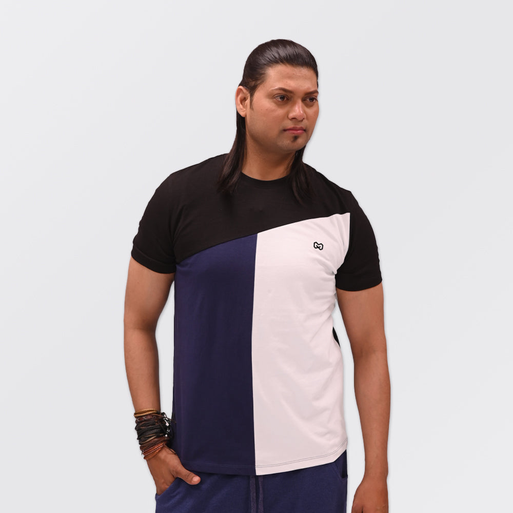 Modern Geometric Colorblock T-Shirt