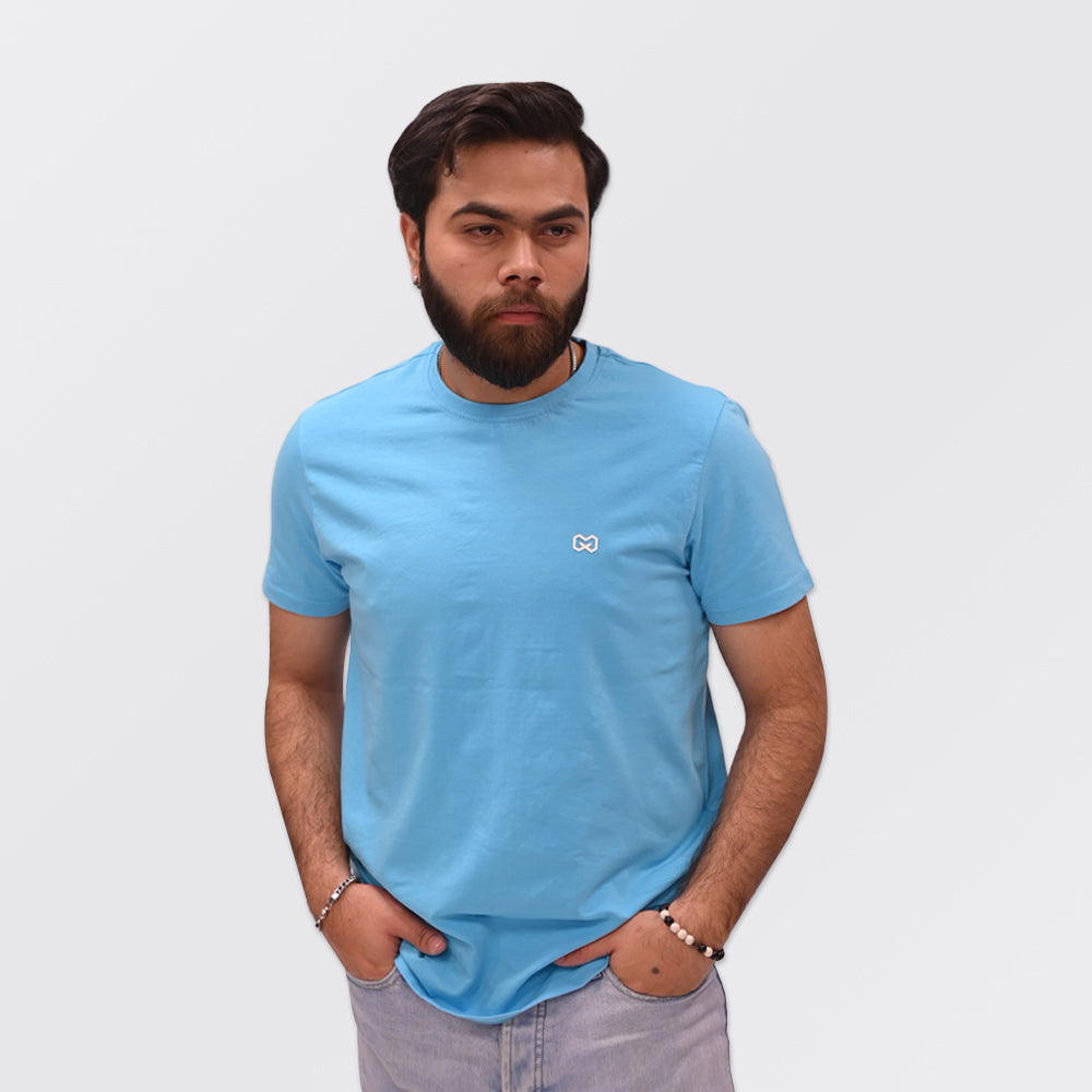 Cotton T-Shirt Sky Blue