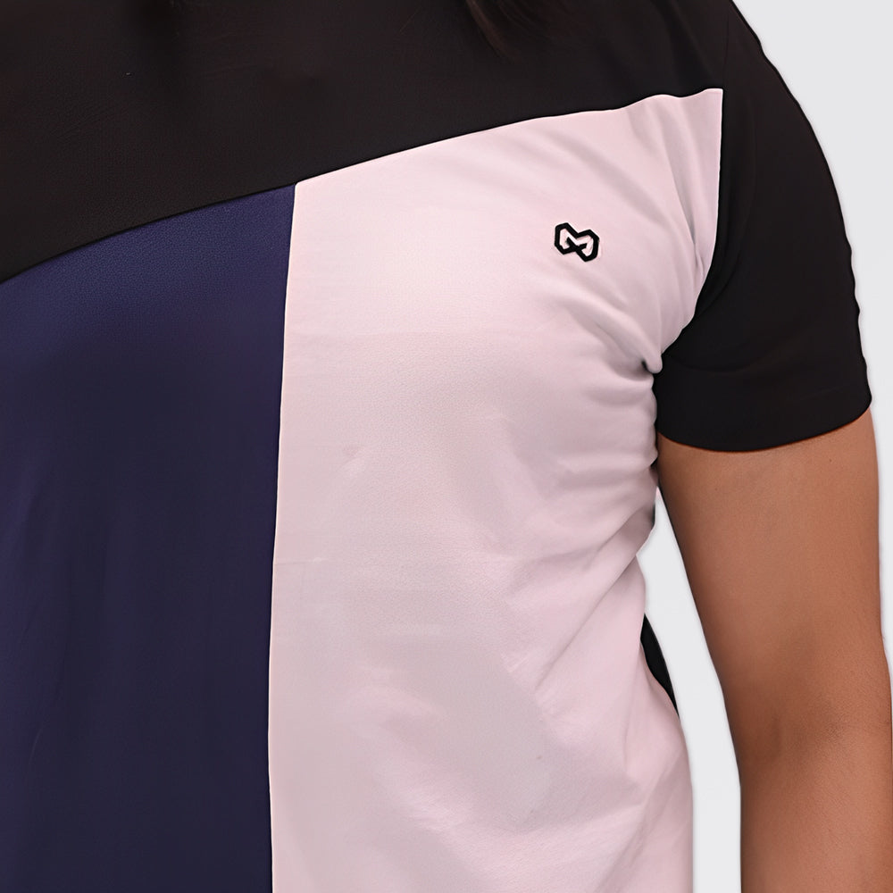 Modern Geometric Colorblock T-Shirt