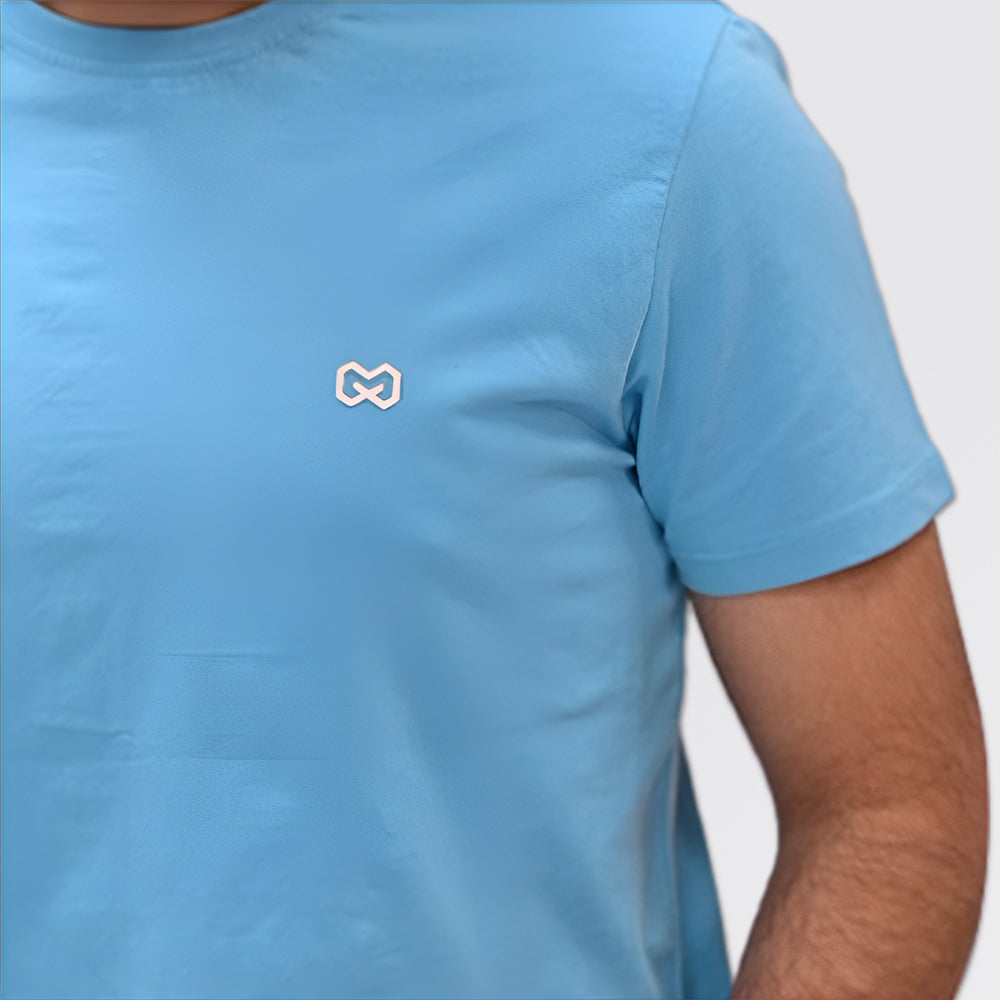 Cotton T-Shirt Sky Blue