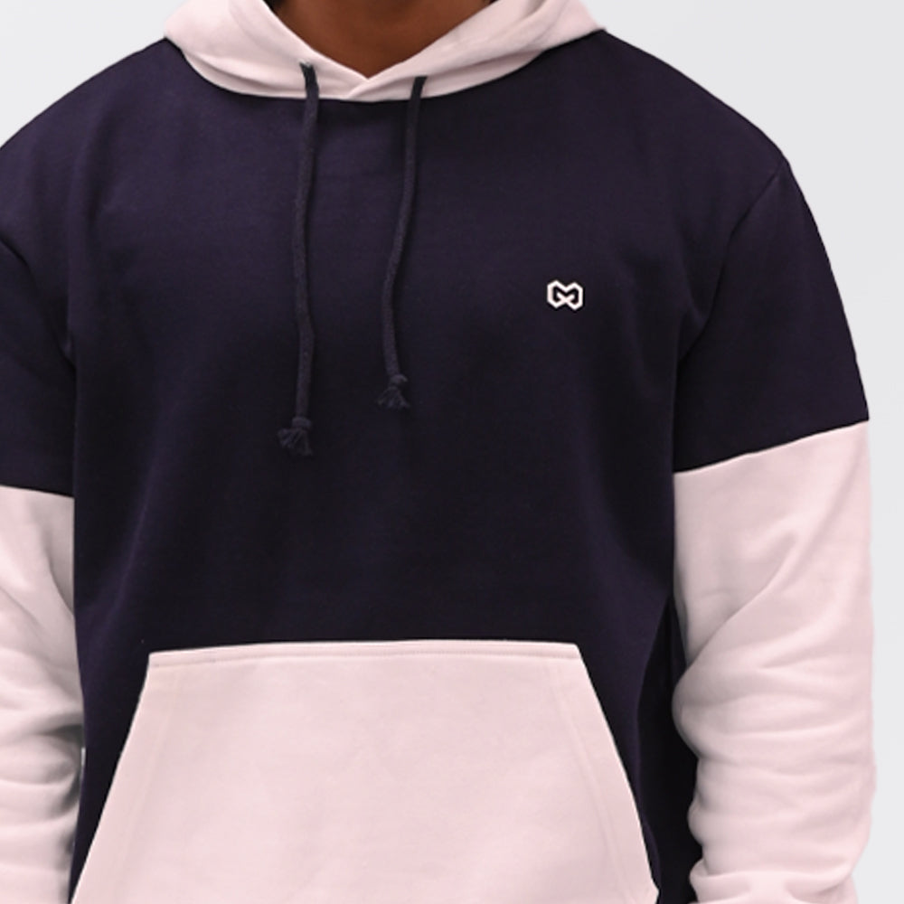Dark Blue And White Hoodie