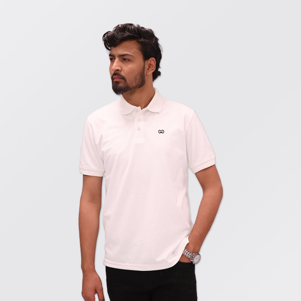 Essential White Polo