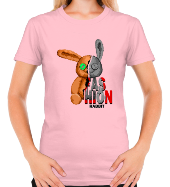 Women T-shirt with print Fashion Rabbit