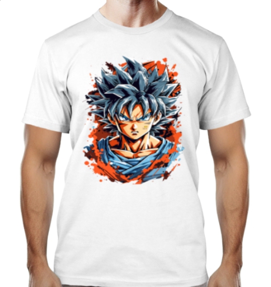 Men Dri-fit Print With Goku Anime